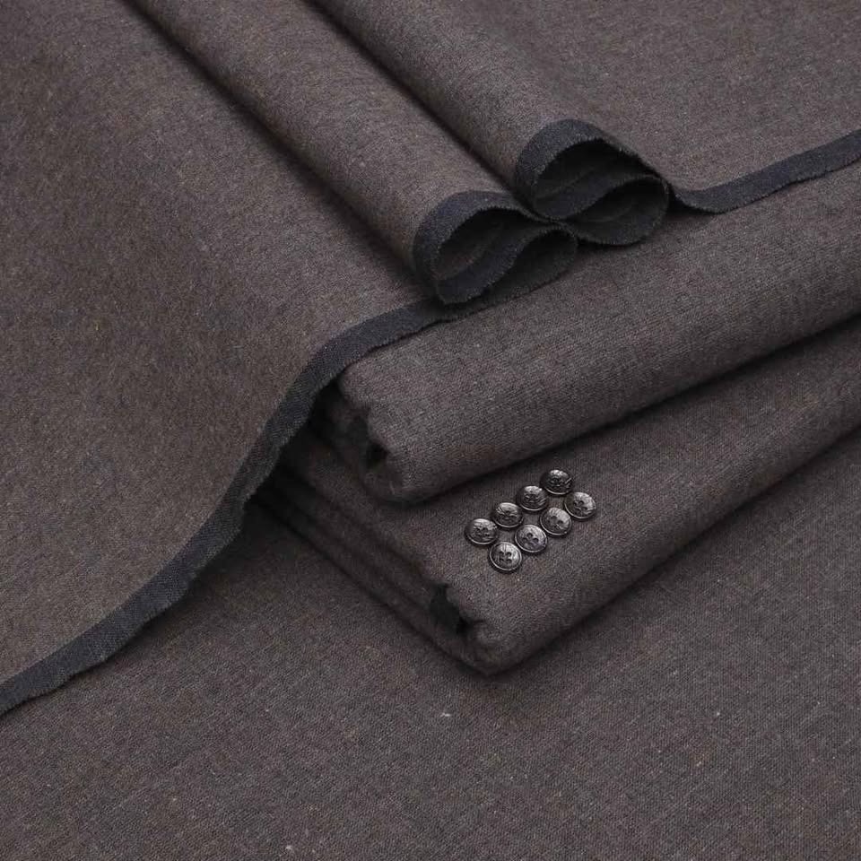 Brown Khaddar Unstitched Suit